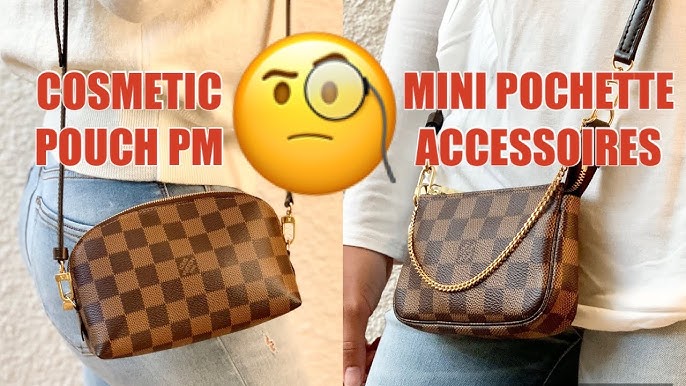 LOUIS VUITTON DIY: COSMETIC POUCH TO CROSSBODY BAG! + WHAT FITS & WHAT'S IN  MY BAG