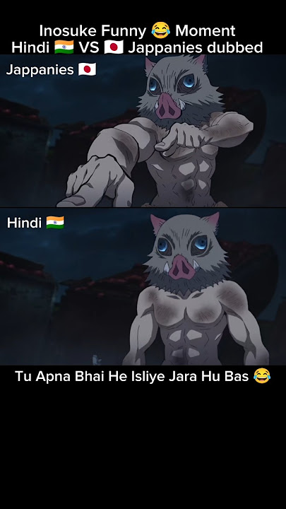 🔥 Inosuke Ultimate Funny Dub Line 😂 Demon Slayer Hindi Dubbed