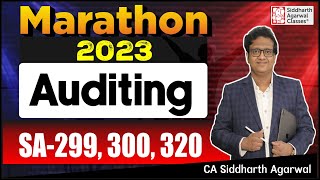 Audit Marathon-6 | SA-299, 300, 320 | CA Final | CA Siddharth Agarwal