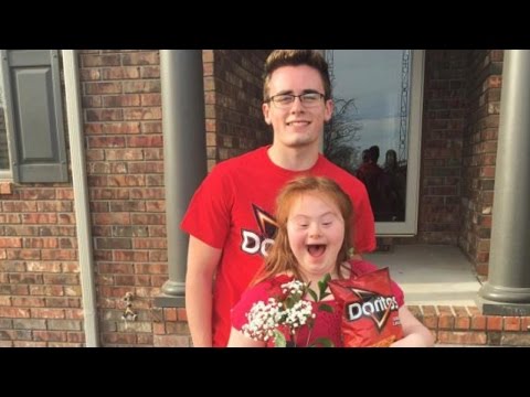 Teen with Down Syndrome Is Shocked When Friend Asks Her To Prom with Doritos