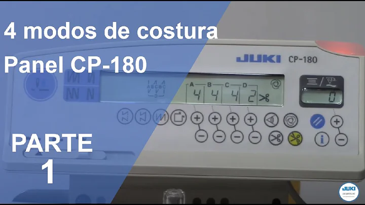 4 modos de costura panel CP180 (primera parte)