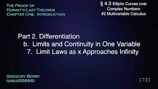 Limits Laws at Infinity (Calculus) (Multivariable Calculus #15) #4.3.2.2b7