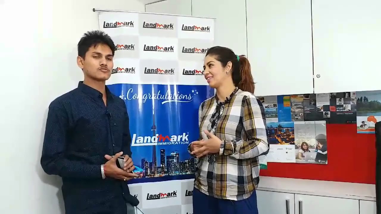 canada visa account Testimonial of Mr. Puneet - LANDMARK IMMIGRATION CONSULTANT