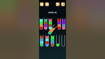Color Sort Puzzle Level 43 Walkthrough Solution iOS/Android