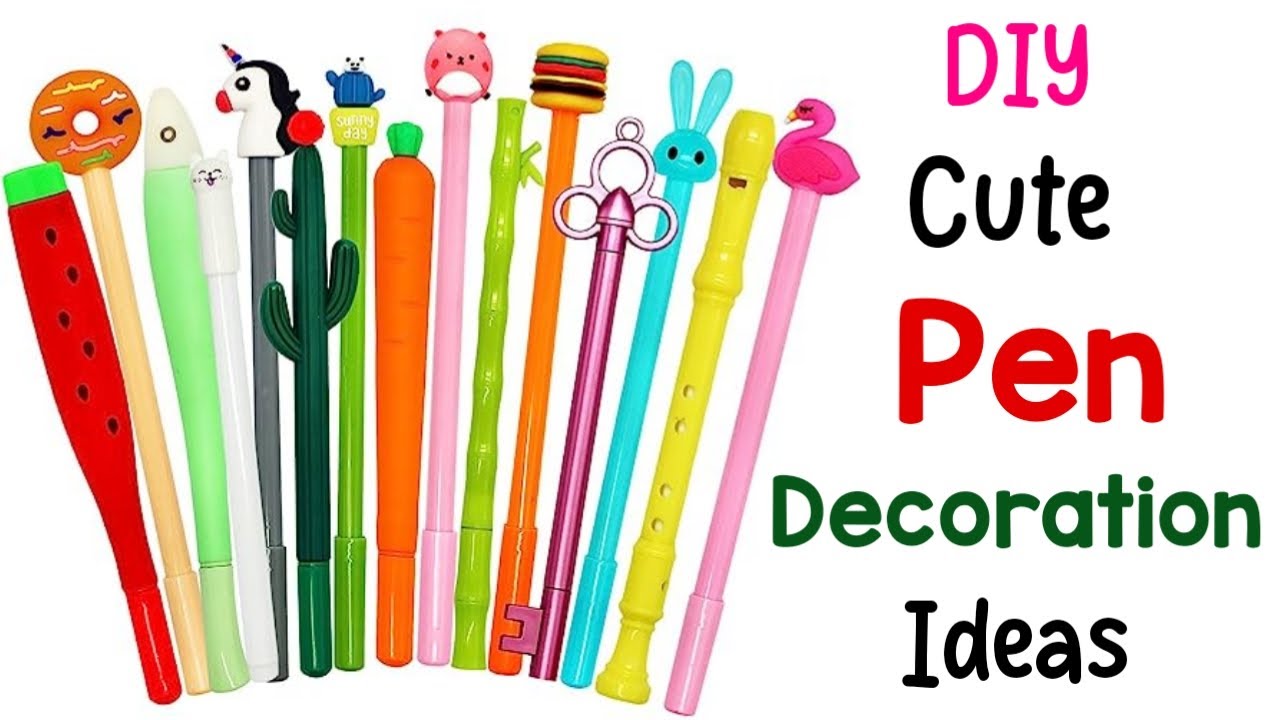 DIY Cute Pencil Toppers With Paper 😍 Pencil Decoration Ideas Easy • Topper Pencil Craft Ideas •Craft