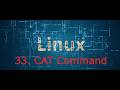 33. CAT command in LINUX | Linux crash course #linux #python
