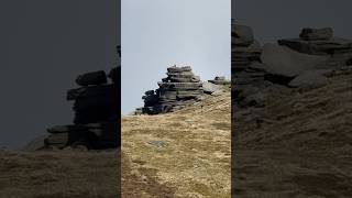 Is That A Human??! 😂#bigwalk #peakdistrict #trekking #rocks #high #peaks #tallestpeak