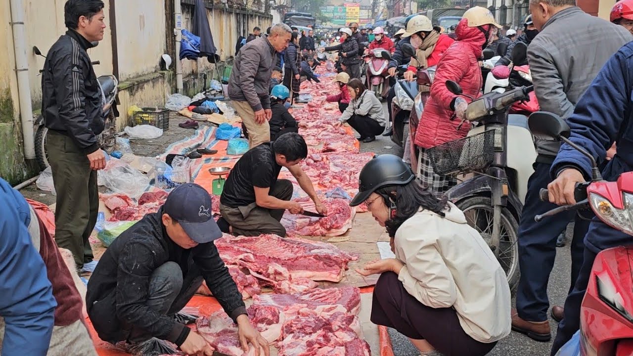 CHỢ TẾT LẠNG SƠN CHỢ LỢN LÀNG CON 200KG GÀ TRỐNG THIẾN CẢ 1000 CON LỚN NHẤT CẢ NƯỚC 