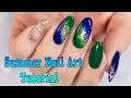 Summer nail art tutorial