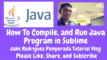 How to Compile and Run Java Program in Sublime