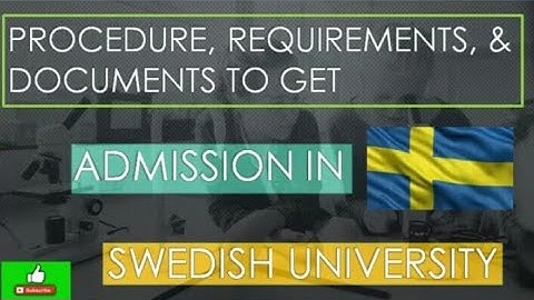 how to apply in Sweden? Procedure, Requirement and Documents