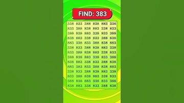 🧩 Only 1% Can Solve This — Find the Number 383! #shorts #quiz #gkquiz