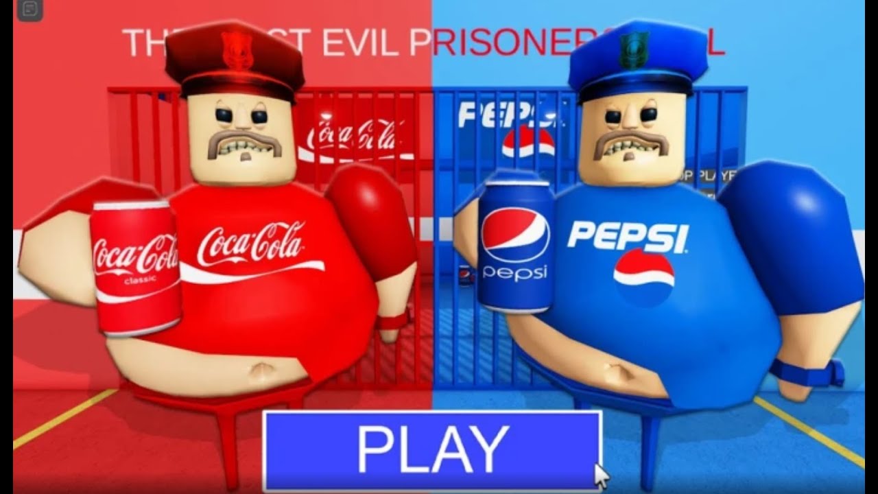 COCA COLA vs  PEPSI BARRY'S PRISON!Obby roblox! Gameplay Walkthrough