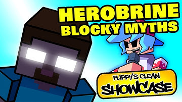 The CREEPY Minecraft Myth is BACK... - FNF Mod Showcase - Vs Herobrine: Blocky Myths V2 [HARDCORE]