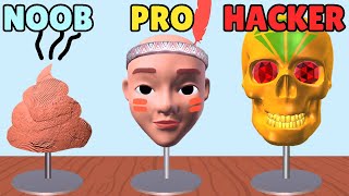 NOOB vs PRO vs HACKER in Sculpt People