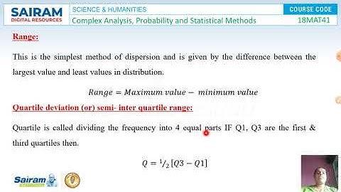 Lecture video-18MAT41-Module 4-Introduction to Statistics-Dr Gangavathi P