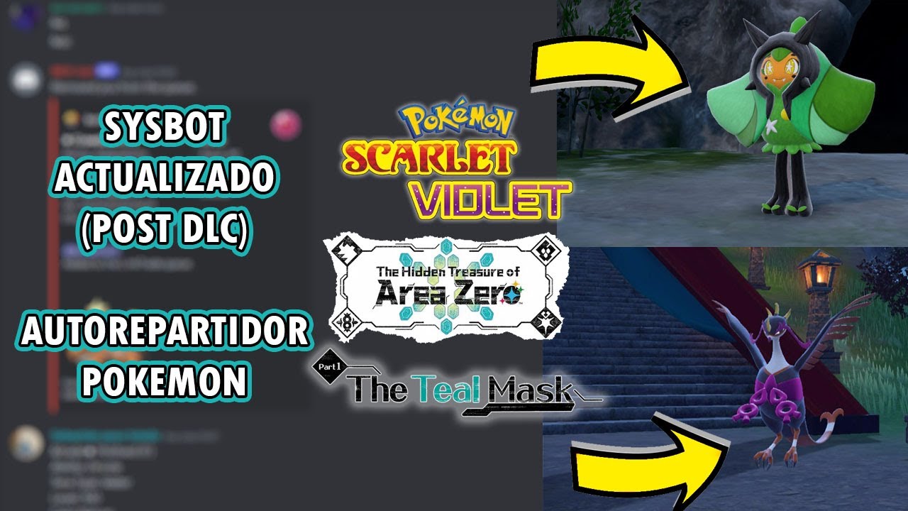 SYSBOT ACTUALIZADO PARA EL DLC DE POKEMON ESCARLATA Y PURPURA | AUTOREPARTIDOR POKEMON