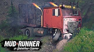 SpinTires: MudRunner - Фура не Выдержала Сложный Серпантин