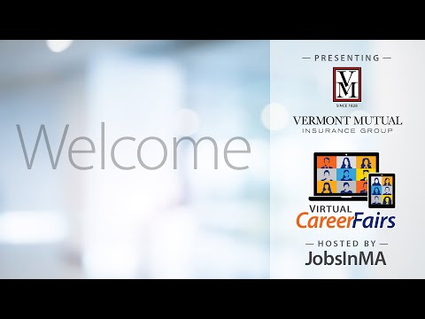 Vermont Mutual Insurance Group at the Virtual MA Career Fair, hosted by JobsInMA