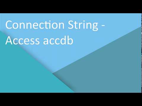 Connection String - Access accdb