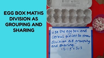 Egg carton division (grouping and sharing)