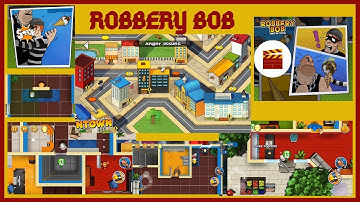 Robbery Bob Walkthrough - Chapter 2. Downtown part 2. Man of steal (iOS)