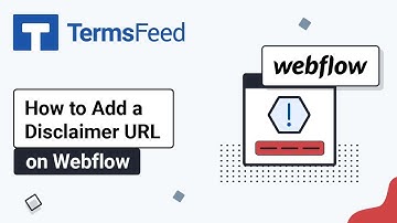 How to Add a Disclaimer URL on Webflow