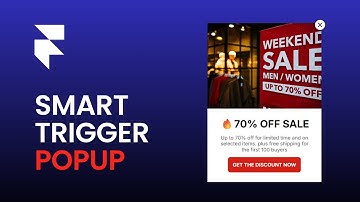 Smart Trigger Popup | Exit intent, time delay and on scroll trigger | Framer Component