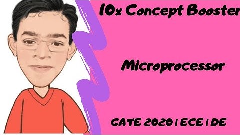 GATE 2020 | Microprocessor | Digital Electronics |  ECE  | Previous year paper | solutions