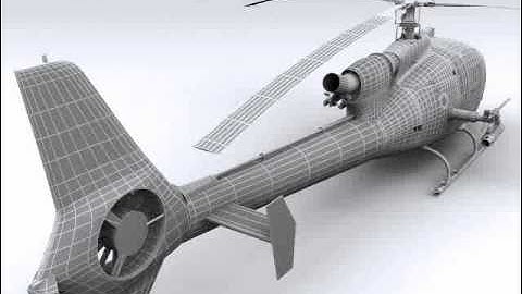 SA 342 Gazelle Gamma  3D model from CGTrader.com