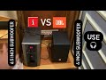 JBL SB 241/240 vs iBall Booster series  ( 4 vs 6.5 inch subwoofer respectively) sound Test