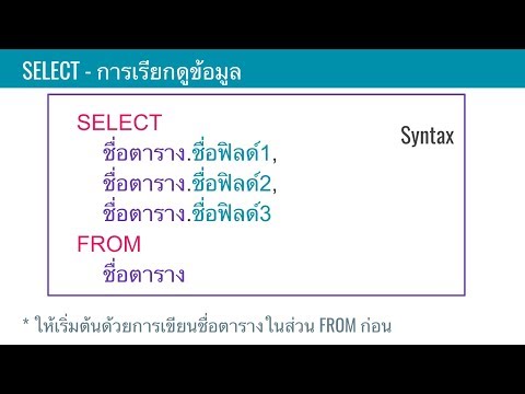 SQL Basic (รอบบ่าย) ตอนที่ 14 คำสั่ง SQL พื้นฐาน