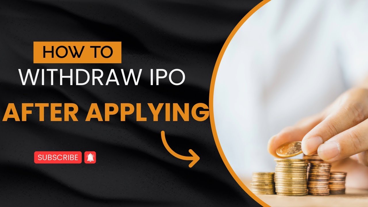 How to withdraw an application from IPO - YouTube