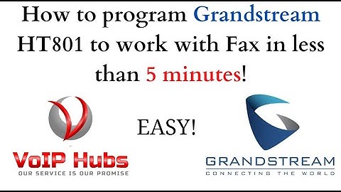 Grandstream HT801 to work with Fax machine EASY (2022)