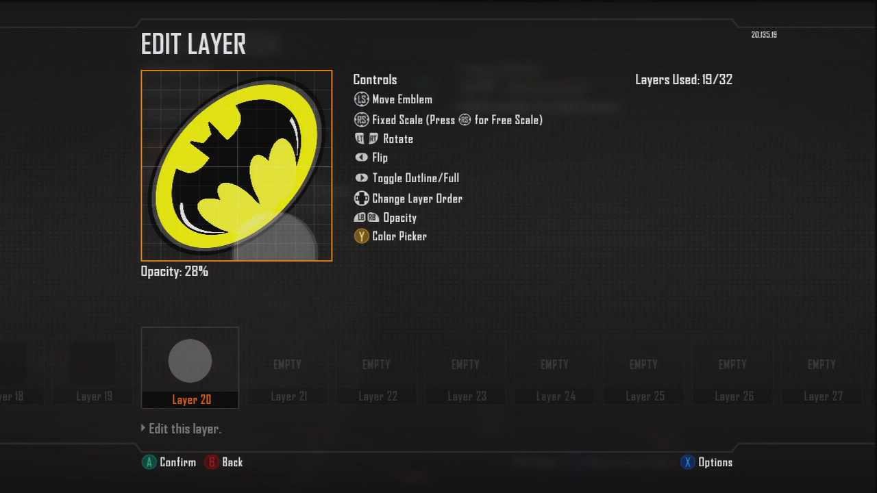 Call Of Duty: Black Ops 2 - Creativity - Batman Logo Emblem Tutorial