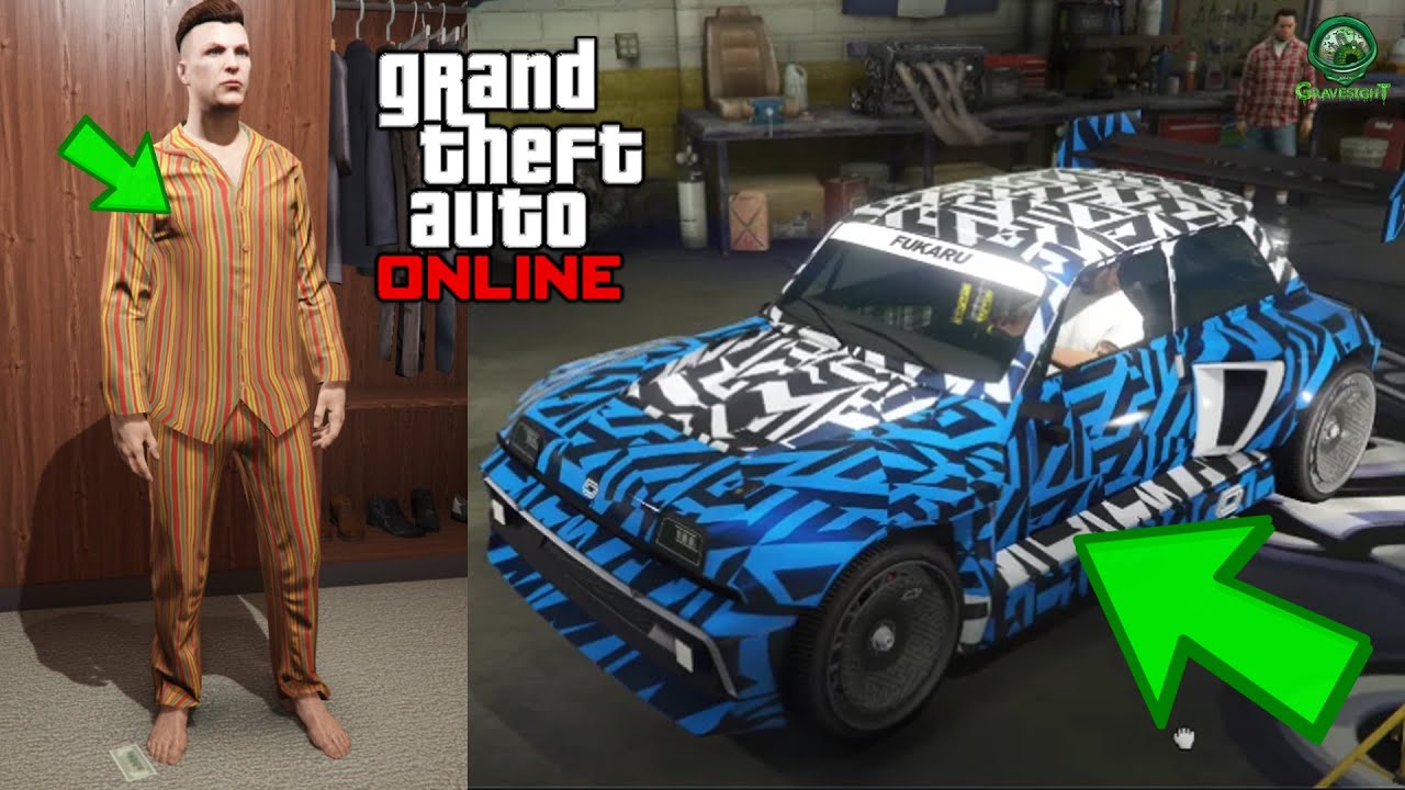How To Unlock Pinstripe Orange PJ's & Abstract Camo Livery! GTA