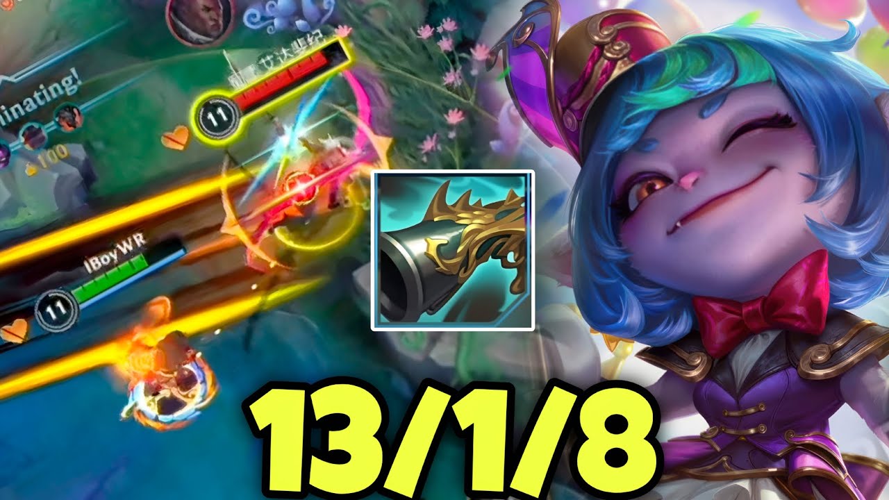WILD RIFT ADC // THIS TRISTANA IS OP IN DRAGON LANE WITH THIS BUILD AND RUNES IN PATCH 6.3F GAMEPLAY