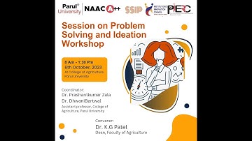 Session on Problem Solving and Ideation Workshop By IIC Parul University#competition#problemsolving