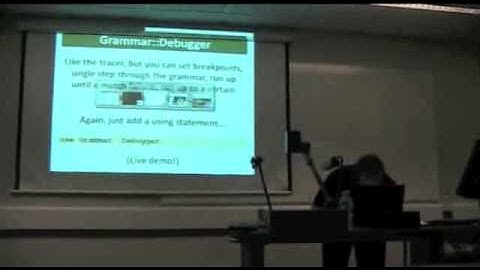 Debugging Perl 6 Grammars