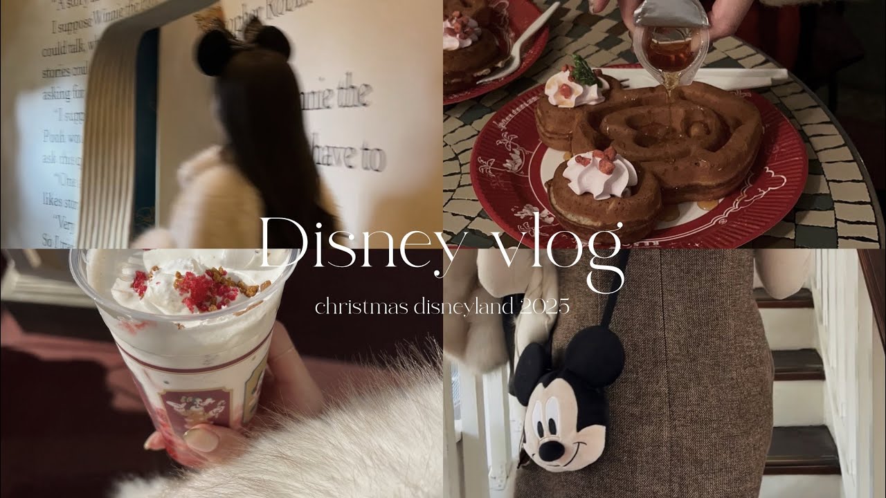 【Disney vlog】クリスマスディズニーランドを満喫した1日🐭🎄🤎