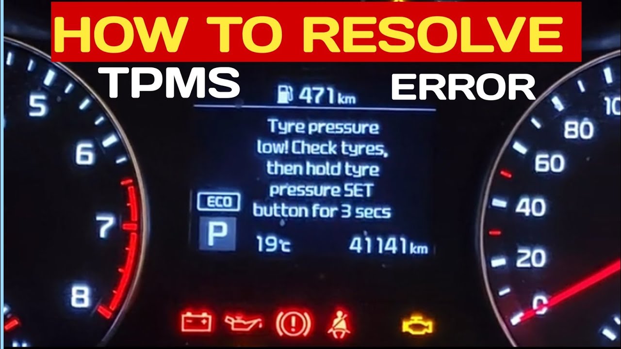How To Reset Low Tire Pressure Warning Light on Kia Car YouTube