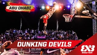 Dunking Devils: Incredible Backboard Backflip Dunk - Abu Dhabi - 2015 FIBA 3x3 World Tour Final