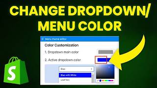 How to Change Dropdown Menu Color In Shopify (Step-by-Step)