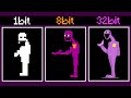 El hombre morado cada vez con mas bits fnaf