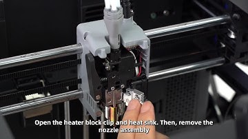 Flashforge Adventurer 5X Replace the nozzle assembly