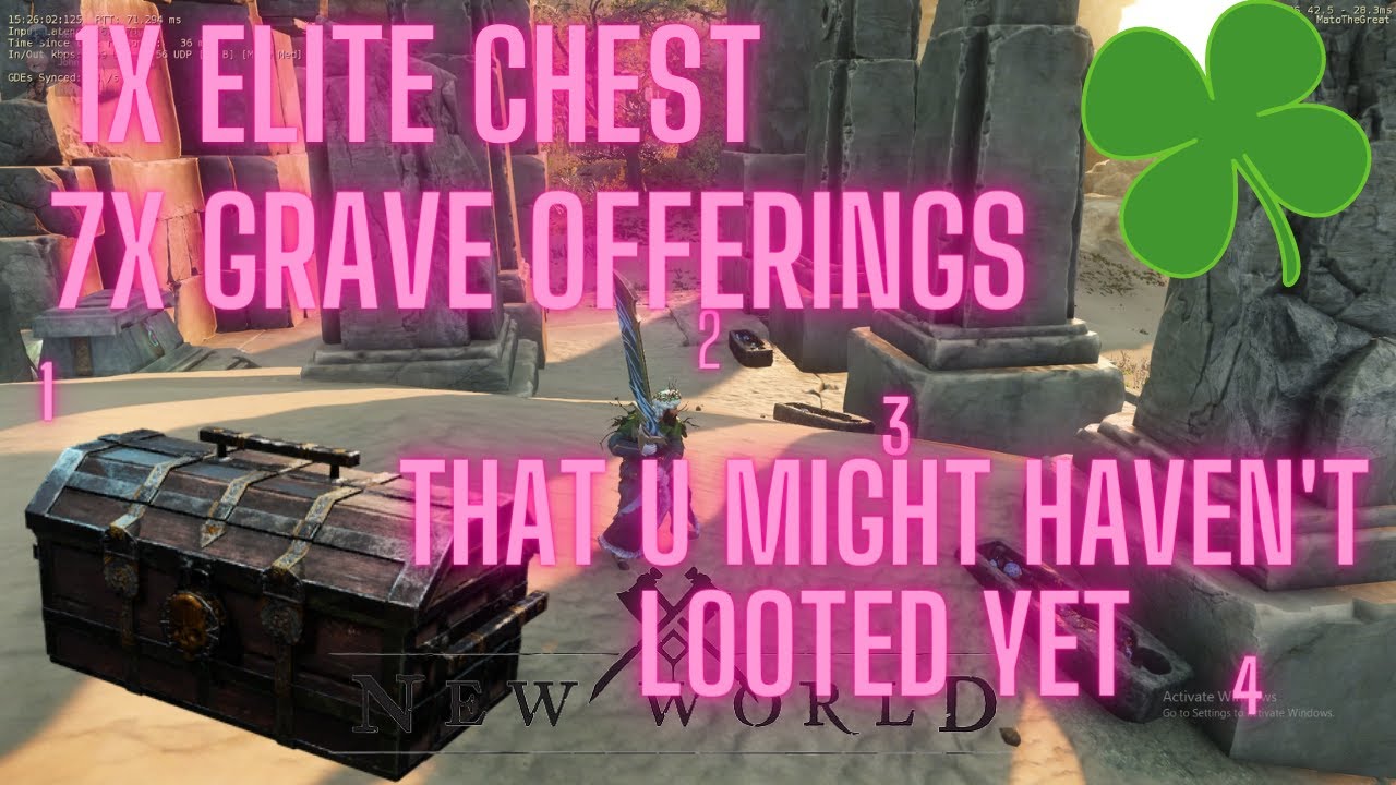 The 7 ancient offering and 1 Elite chest Location that u Need to open