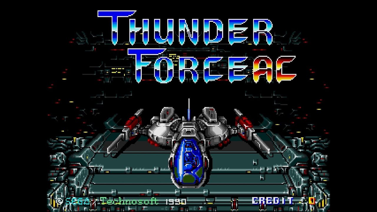 THUNDER FORCE AC 01 The Wind Blew All Day Long Opening Theme BGM (arcade game music)