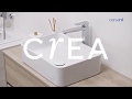 CREA — новая коллекция для ванной: тонкостенные раковины и ванны с тонкими бортами