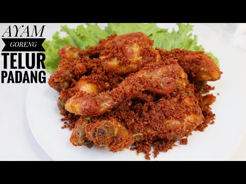 Menu RESEP AYAM GORENG BUMBU PADANG ENAK BANGET SUMPAH | AYAM GORENG RESTAURANT PADANG Yang Mantap