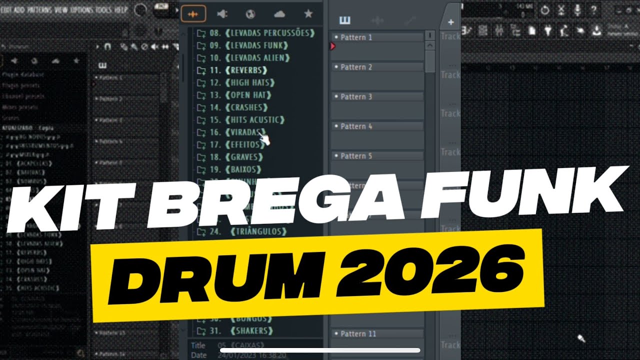 O MAIOR DRUM KIT DE BREGA FUNK PARA PRODUZIR EM 2026 TÁ LIBERADO!